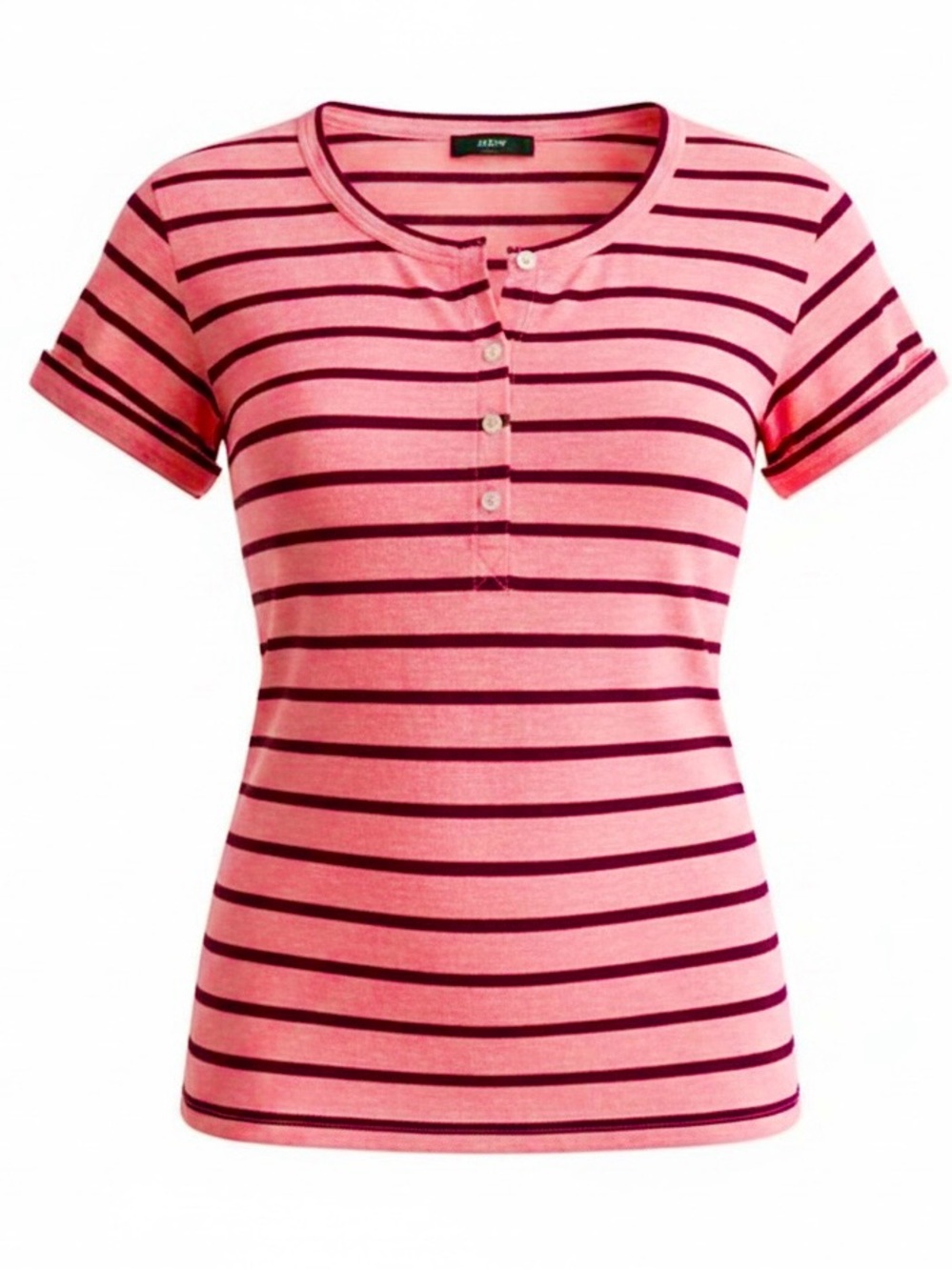 J Crew Henley Top 100% Linen  Sz Medium